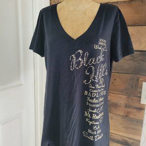 Black Hills South Dakota Shirt Top XXL BLING